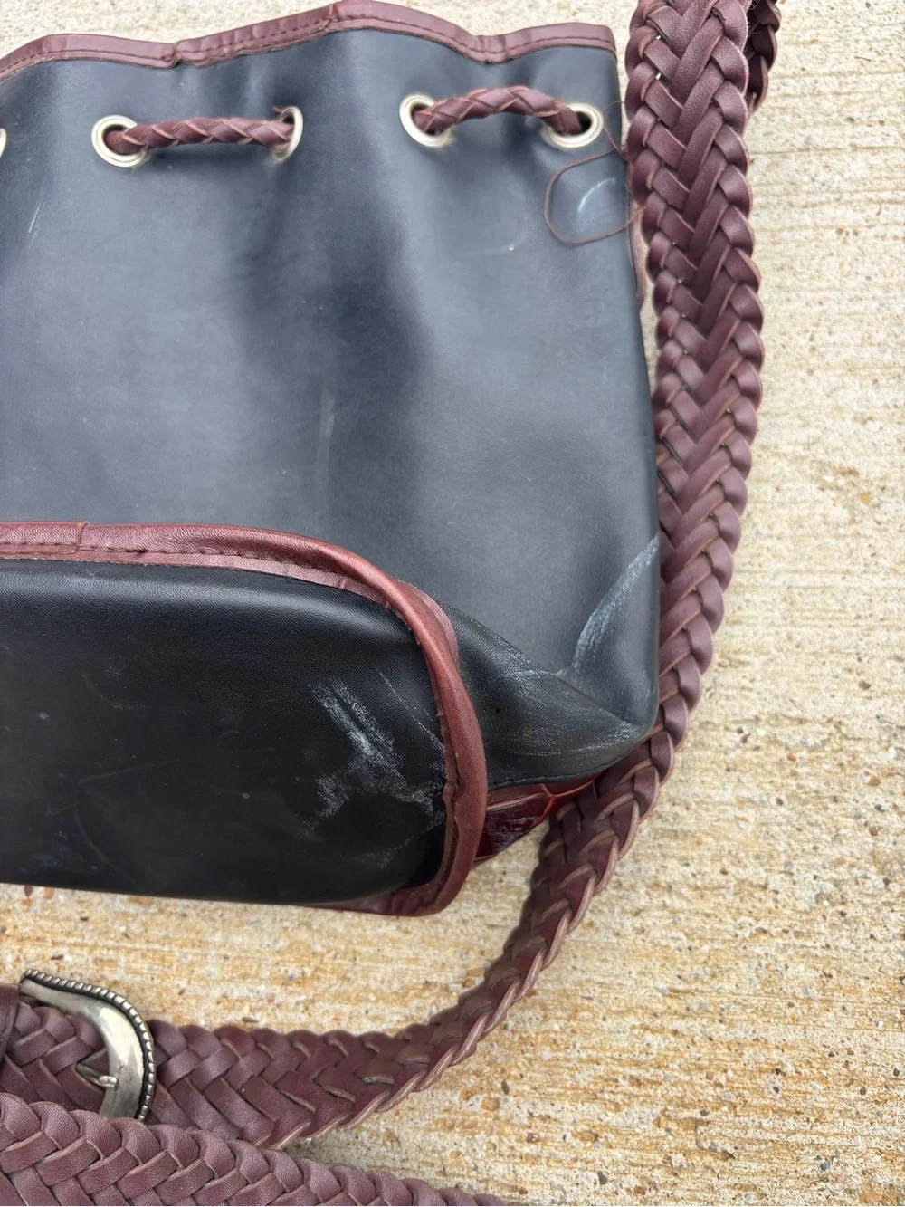 Vintage Brighton Western Crossbody Tote Bag